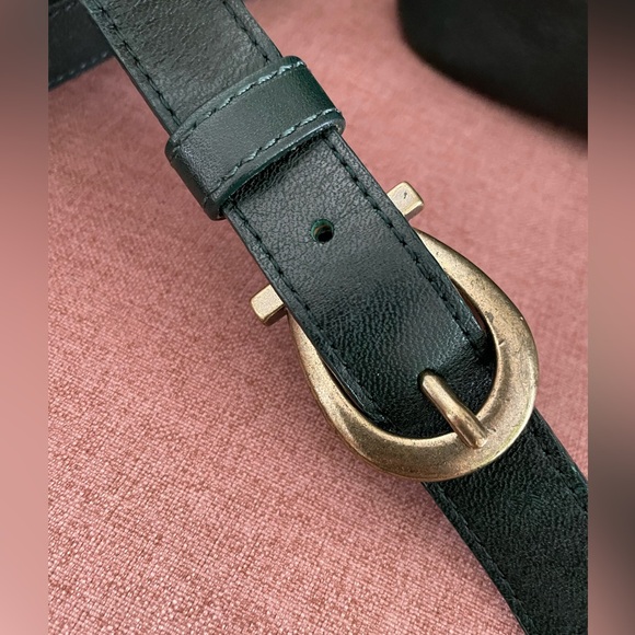 Rare Vintage Etienne Aigner Green Leather Purse Gold Detail Cross Body Handbag - Picture 2 of 7